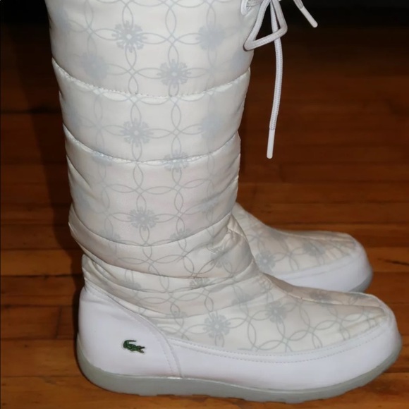 boots lacoste blanc